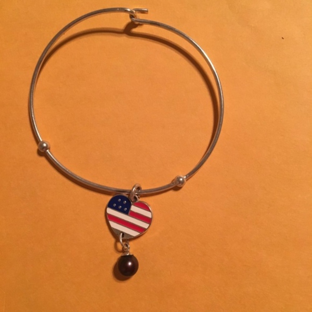 4th of July Inspired Pearl Bracelet! handmade